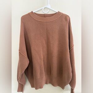 Aerie Women's Brown Crew Neck Sweater